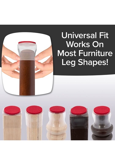 Vkemall Dayanıklı Silikon Mobilya Ayak Koruyucu, 20'li Paket, Çizilmeye Ve Gürültüye Karşı Etkili Çözüm