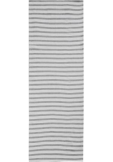 Gri Çizgili Runner 45x120 Cm