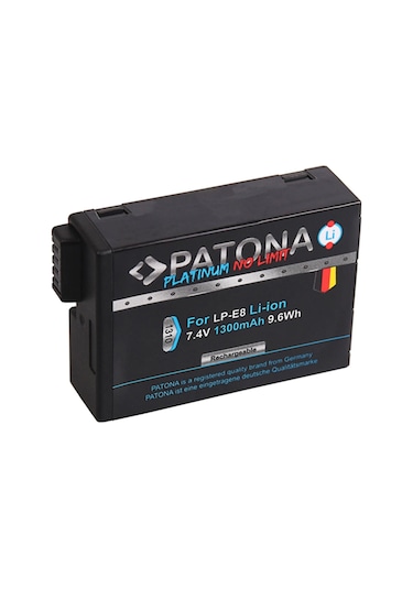 Patona Platinum Canon LP-E8+ Uyumlu Batarya