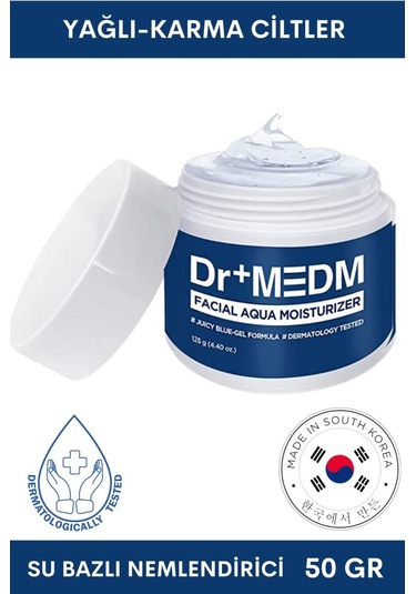 Dermal Dr+ Medm Facial Aqua Yağlı ve Karma Ciltler İçin Nemlendirici Krem 125 G