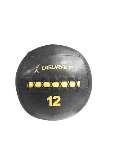 Uğuralp Deri Sağlık Topu 12Kg - Crossfit Model Medicine Ball