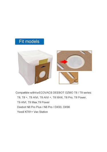 N8/n8 Pro/n8 İçin Elektrikli Süpürge Torbaları, Ozmo T8 T9 Robot Elektrikli Süpürge Parçaları - Yongtao