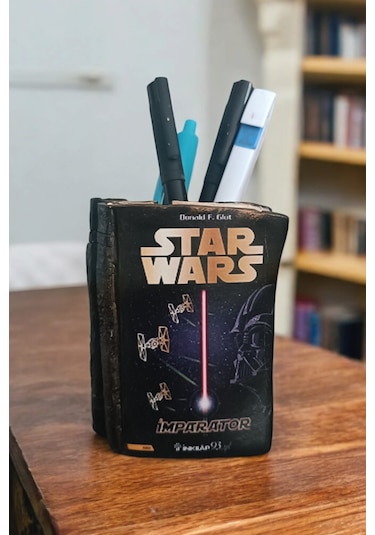 Star Wars Kitabı Şeklindeki Kalemlik 10x8 Cm