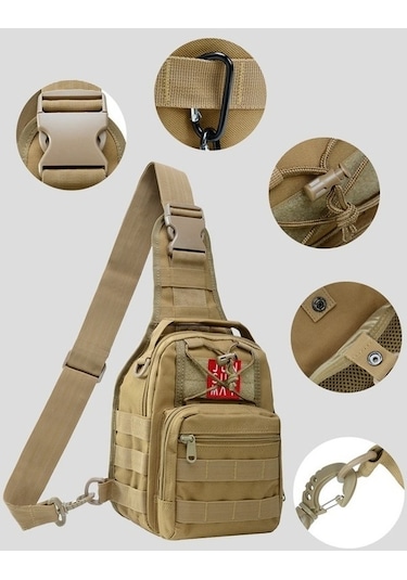 Wondernest Junsunmay J014 10l Su Geçirmez Doğa Sporları Göğüs Paketi, Kulplu Crossbody Çanta Altın