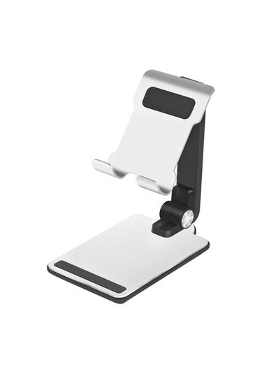 Voguecode Evrensel Mini Katlanabilir Cep Telefonu Tablet Tutucu Masaüstü Alüminyum Alaşımlı Braket Standı Siyah Yok Havalandırma E13kda