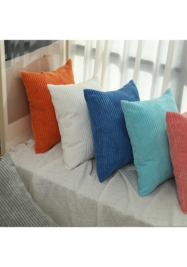 Siyah Ezilmiş Kadife Kadife Yastık Kılıfları 50cm/45cm/40cm/30cm Çekyat Kare Dekor Yastıklar 50x50cm