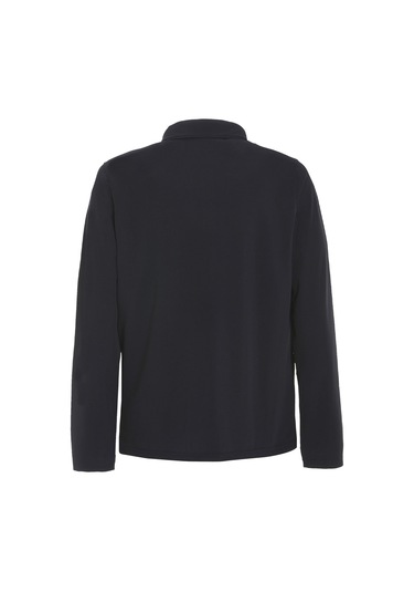 Slam Slam Tech Pique Polo Ls Erkek Mavi Tişört W13 Lacivert