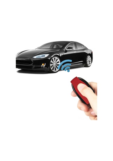 Suofeng Tesla Model S İçin Kırmızı Silikon Anahtar Kılıfı - Kırılma Ve Çiziklerden Koruma,  Uyumlu, İçinle Paketli