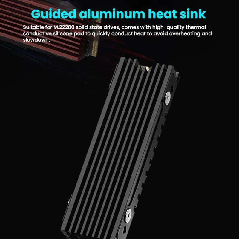 Sones Finalcool M.2 2280 Nvme Ssd Radyatör Alüminyum Isı Emici Masaüstü Pc Ps5 İçin