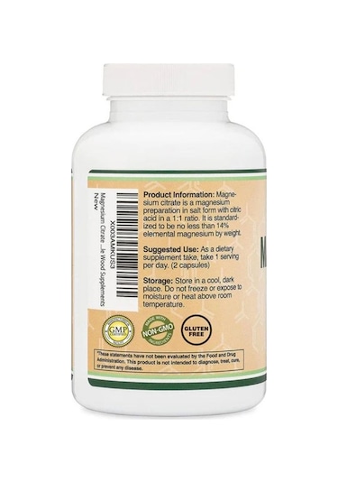 Double Wood Magnezyum Sitrate - 400 Mg 180 Kapsül
