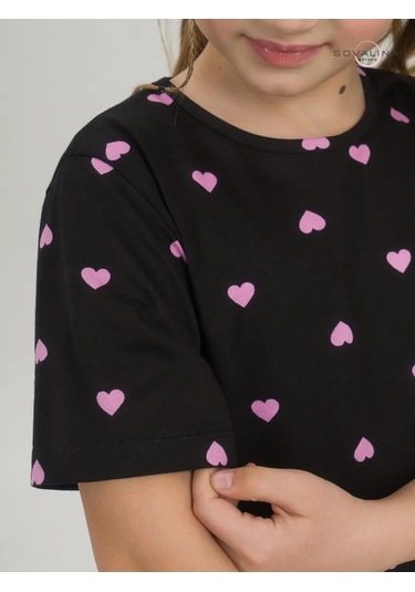 Sovalina Çocuk Yazlık Bisiklet Taytı İle Takım 385914670 Siyah