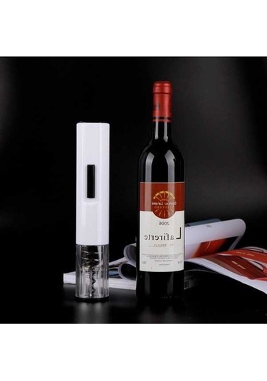 Fastbuy Pratik Elektrikli Şarap Şişesi Açacağı, Hızlı Mekanizması, Beyaz, 280 Mm Beyaz