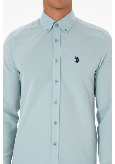 U.s. Polo Assn. Erkek Koyu Mint Gömlek Basic 50316723-vr152 Koyu Mınt