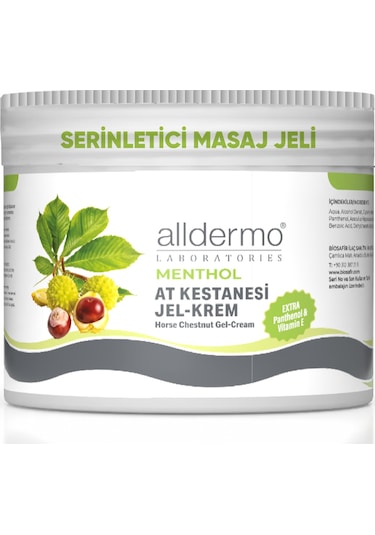 Alldermo At Kestanesi Menthol Serinletici Jel Krem 500 Ml