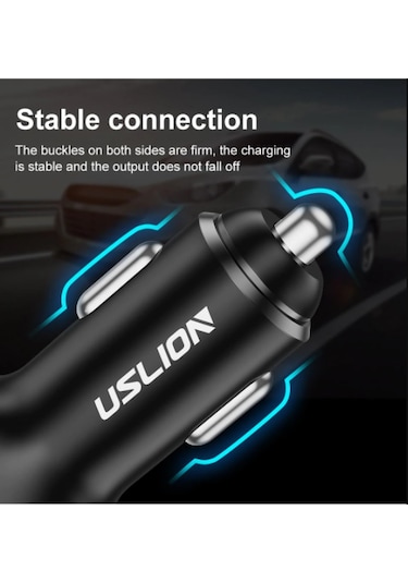 Uslıon Max 30W Çift Usb ve Pd Araç Şarj Cihazı