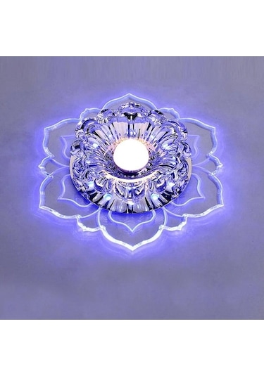 Novahub Mavi Oturma Odası Lamba Yatak Odası Mutfak Koridor Işık Armatür İçin 5w Modern Led Kristal Tavan Işık Açık Diğer Diğer