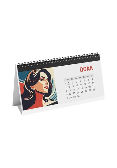 Kadın Temalı Poster Masaüstü Takvimi-2218