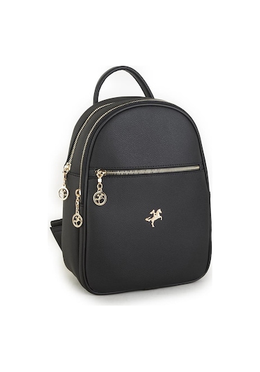 Nas Bag Kadın Sırt Çantası Siyah Mercan Çok Renkli