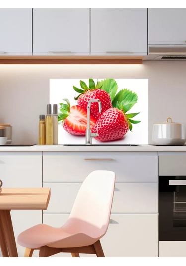 Artenuevo Çıkartmalar İç Mekan Mutfak Önlüğü Çilek 60 90 Cm 234280533 Kırmızı