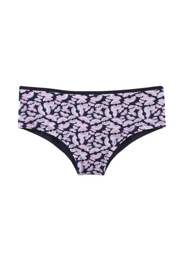 Kadın Külot Şort 7 Li Paket Likralı Mıxcolor 714012 R22 Çok Renkli