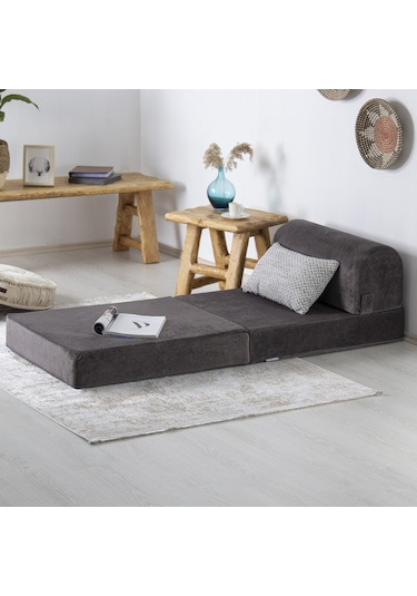 Homedius Magic Tek Kişilik Antrasit Katlanır Yataklı Koltuk