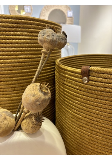 Rover Çok Amaçlı Düzenleyici Sepet, Saksılık, Organizer 3'lü Set Jüt