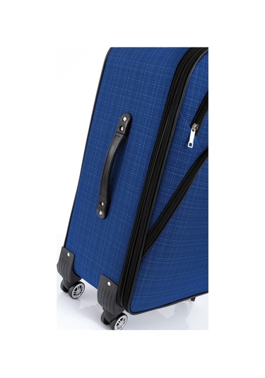 Kabin Boy 4 Teker Kumaş Valiz Saks Mavi 1081 Saks Mavi