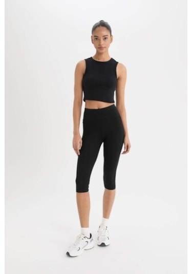 Defacto Defactofit Diz Altı Sporcu Tayt E2679ax25smbk81 SiYAH