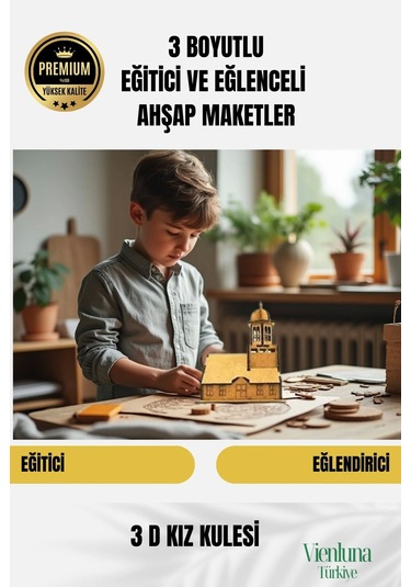 Yeni Sezon Eğitici Öğretici 3 Boyut Demonte Ahşap Zeka Geliştirici Boyanabilir Oyun Maket Puzzle