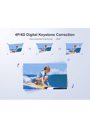 Wimius P60 480 Ansı Lümen Taşınabilir Toz Korumalı Projektör