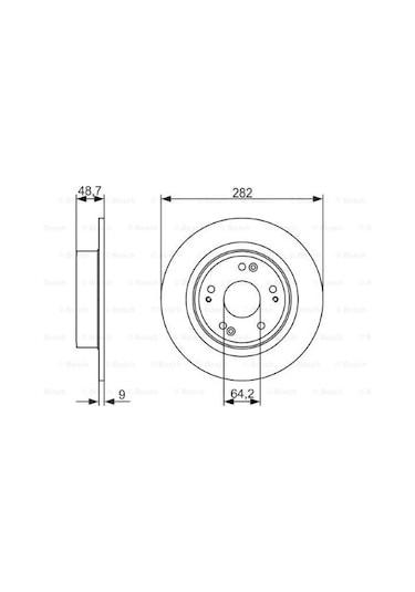 Honda Accord 2.0 2007-2015 Bosch Arka Disk 2 Adet