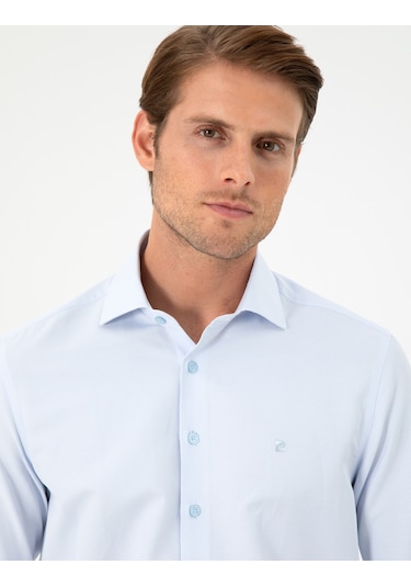 Pierre Cardin Erkek Açık Mavi Gömlek Desenli 50296573-vr003 Açık Mavi