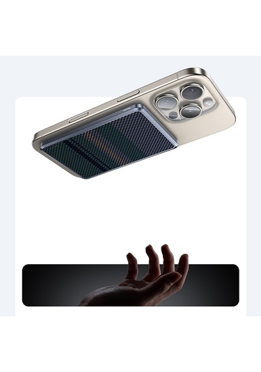 Benks Mp16 Armorgo M-safe Özellikli Aurora Serisi Aramid Fiber Powerbank 15w 10000mah Siyah-yeşil