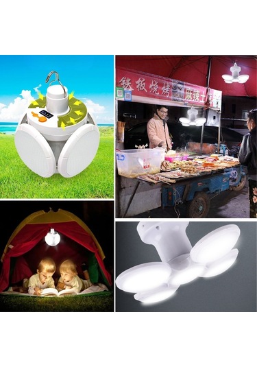 Periboia 5 Ledli Kanatlı Lamba Güneş Enerjili Solar Aydınlatma As Çok Renkli