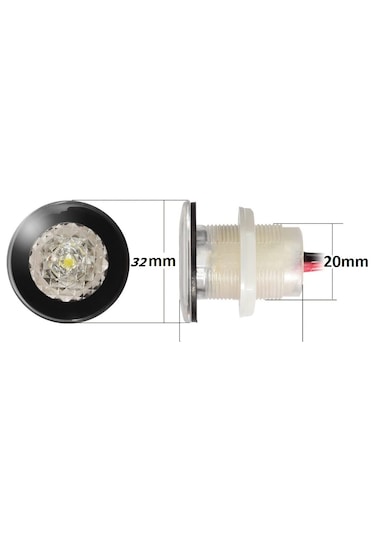 4'lü Tekne Merdiven Lambası. 12v. Kabin Lambası. Mavi Led Mavi