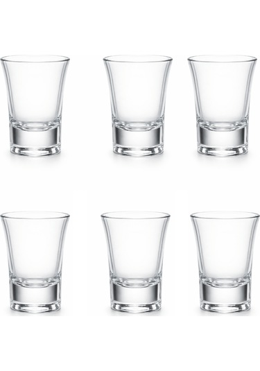 6'lı Cam Kahve Yanı Bardağı - 50cc Shot Bardağı