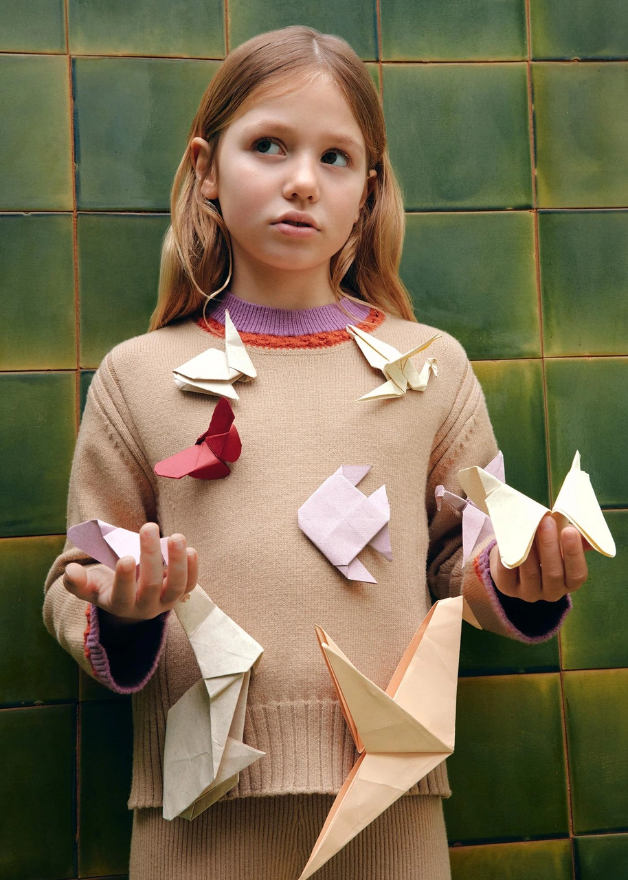 Mayoral Abel&lula Kız Çocuk Triko Takım Camel