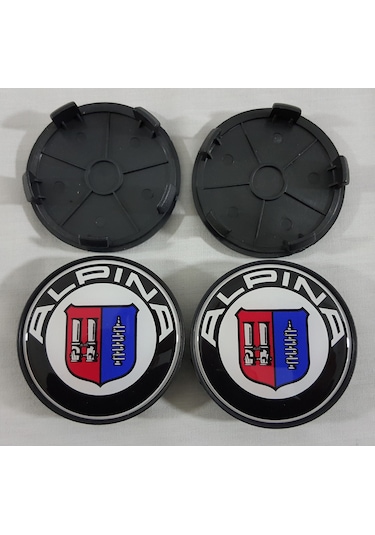 Alpina Jant Göbeği 68mm 4 Adet , Alpina Bmw Jant Kapağı