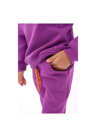 Toontoy Kız Çocuk Eşofman Takım Mor