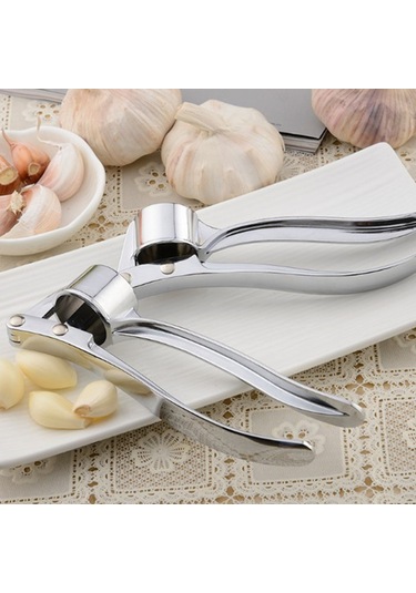 Sarımsak Pres Çinko Alaşım Kıyma Zencefil Ezici Sarımsak Gümüş Gümüş