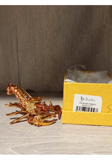 Swarovski Taşlı Istakoz Mücevherlik / Dekoratif Biblo