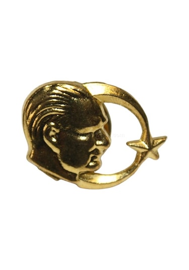 Ayyıldızlı Atatürk Yaka Rozeti 10' Adet Çok Renkli