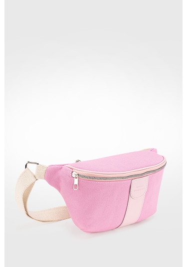 Housebags Kadın Pembe Kanvas Bel Çantası 213 Kanvas Pembe
