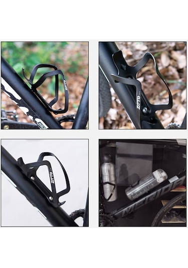 Ztto W316 Alüminyum Alaşımlı Bisiklet Şişe Tutucu Yol Bisikleti Su Şişesi Kafesi Braketi - Siyah