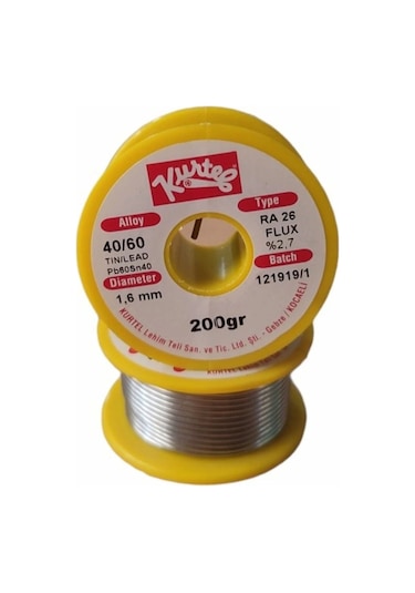 Kurtel 1.6mm/200 ,1.6mm/200gr Sn60/pb40 Lehim Teli