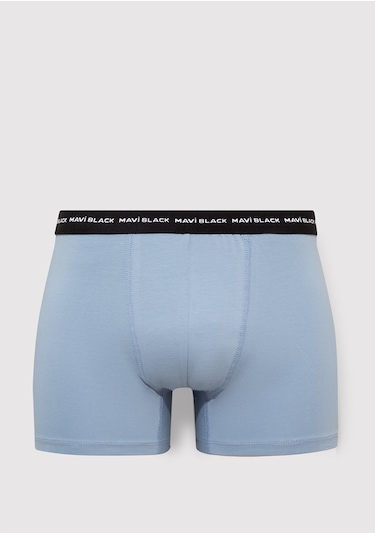 Mavi - 3lü Basic Boxer 0911987-900 Renkli