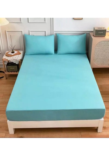 Ranforce Kumaştan Mint Renkli Tek Kişilik Çarşaf Takımı 100 X200