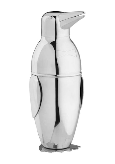 Kokteyl Çalkalayıcı, Penguin Steel Bar Barmen İçecek Karıştırıcı Çalkalayıcı Tencere Gümüş