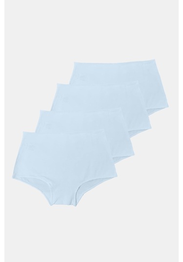 Malabadi Kadın Ekru 4 Lü Paket Geniş Kenarlı Modal Külot 1053 Ekru