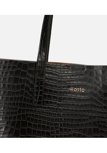 Hotiç Kadın Deri Siyah Çıkarılabilir Portföy Çantalı Tote Çanta 03cah310670a100 Siyah